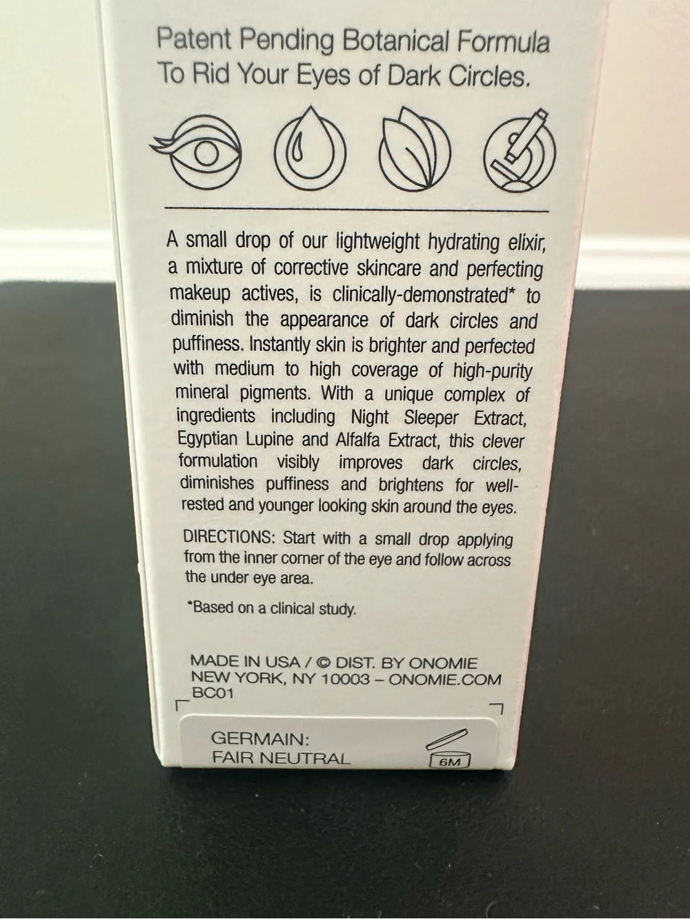 Onomie Bright Concealing Elixir - Natural Beige Eye Concealer